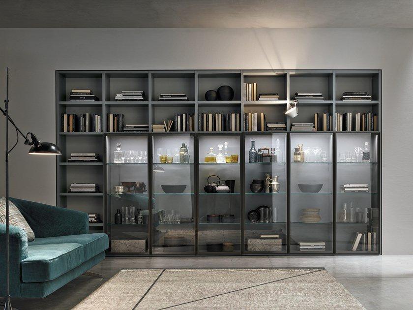 METROPOLIS Sectional glass bookcase METROPOLIS Sectional glass bookcase