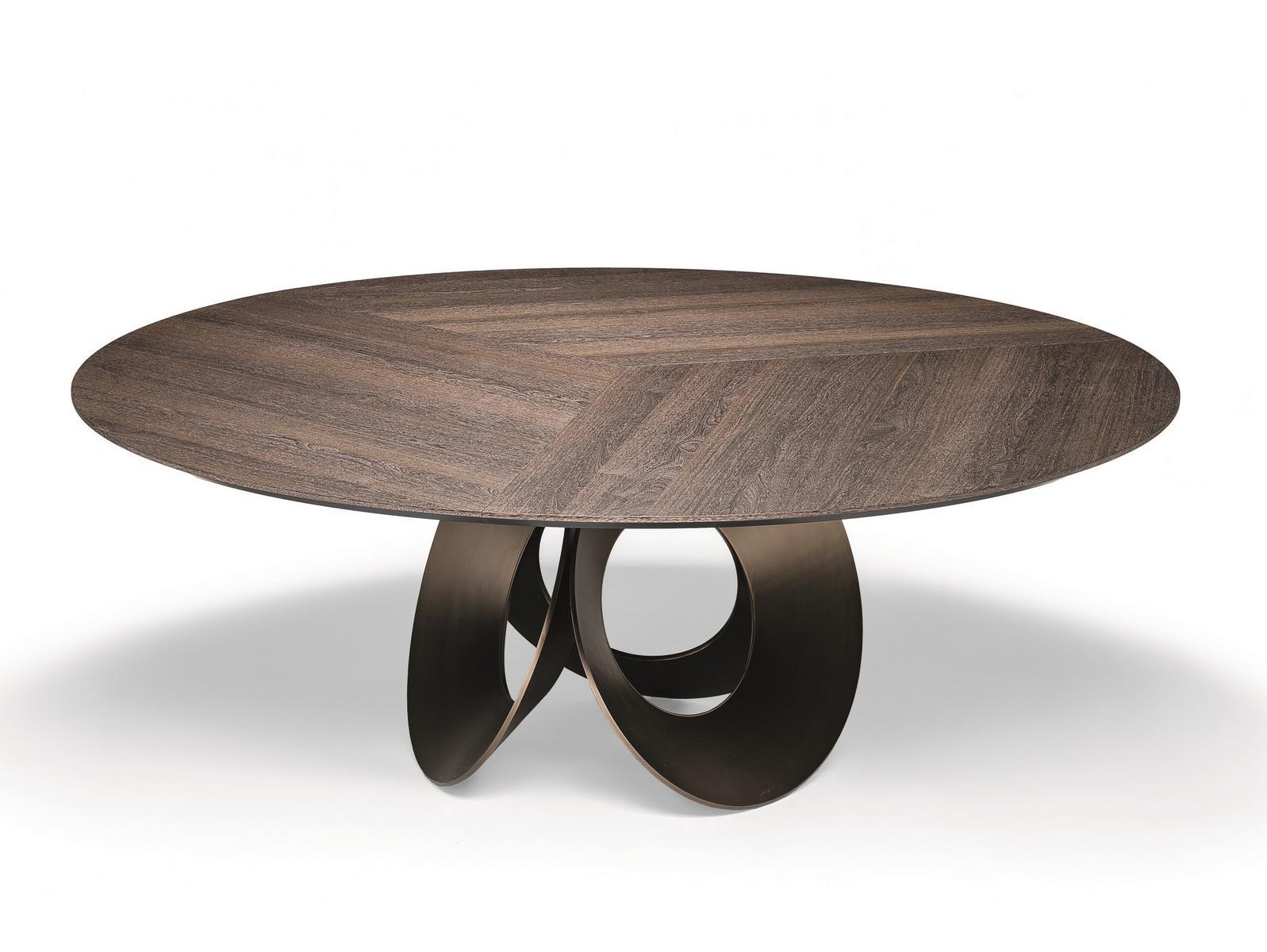 ORACLE Round wood fibre living room table