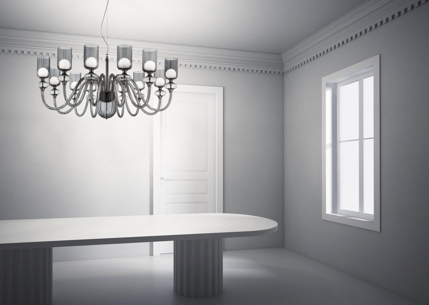 CANDEL Blown glass chandelier