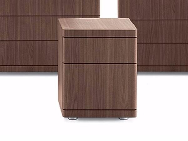 YOU Wooden bedside table with drawers