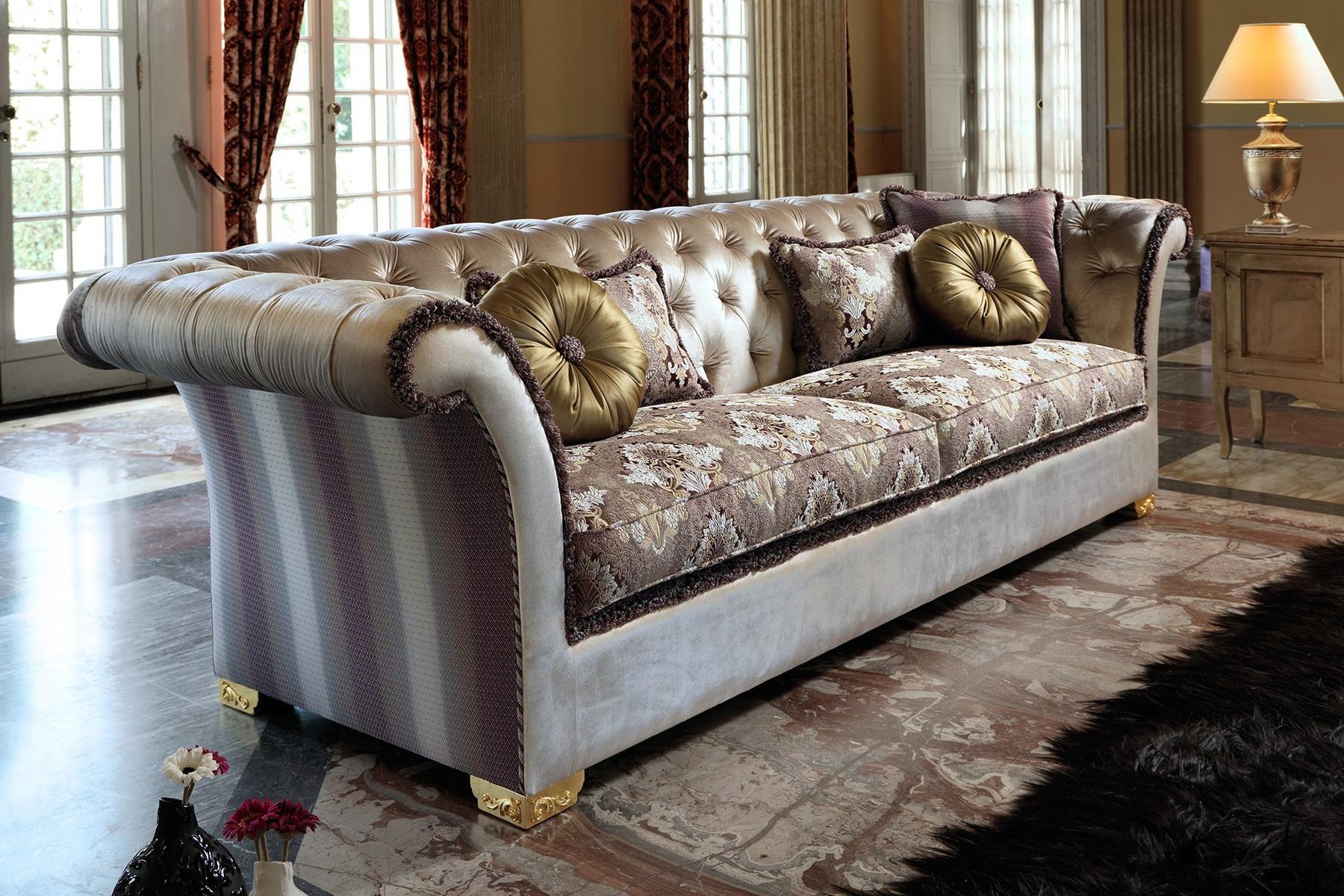 DESDEMONA CLASSIC Chesterfield style tufted 3 seater sofa