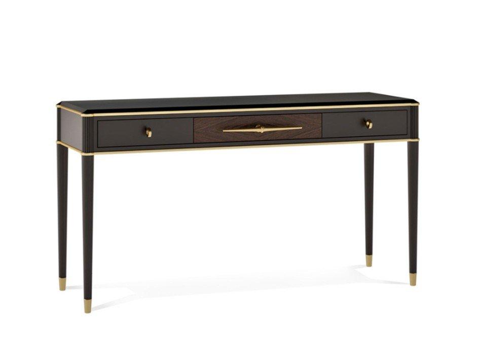 PR.810 Rectangular wooden console table with drawers