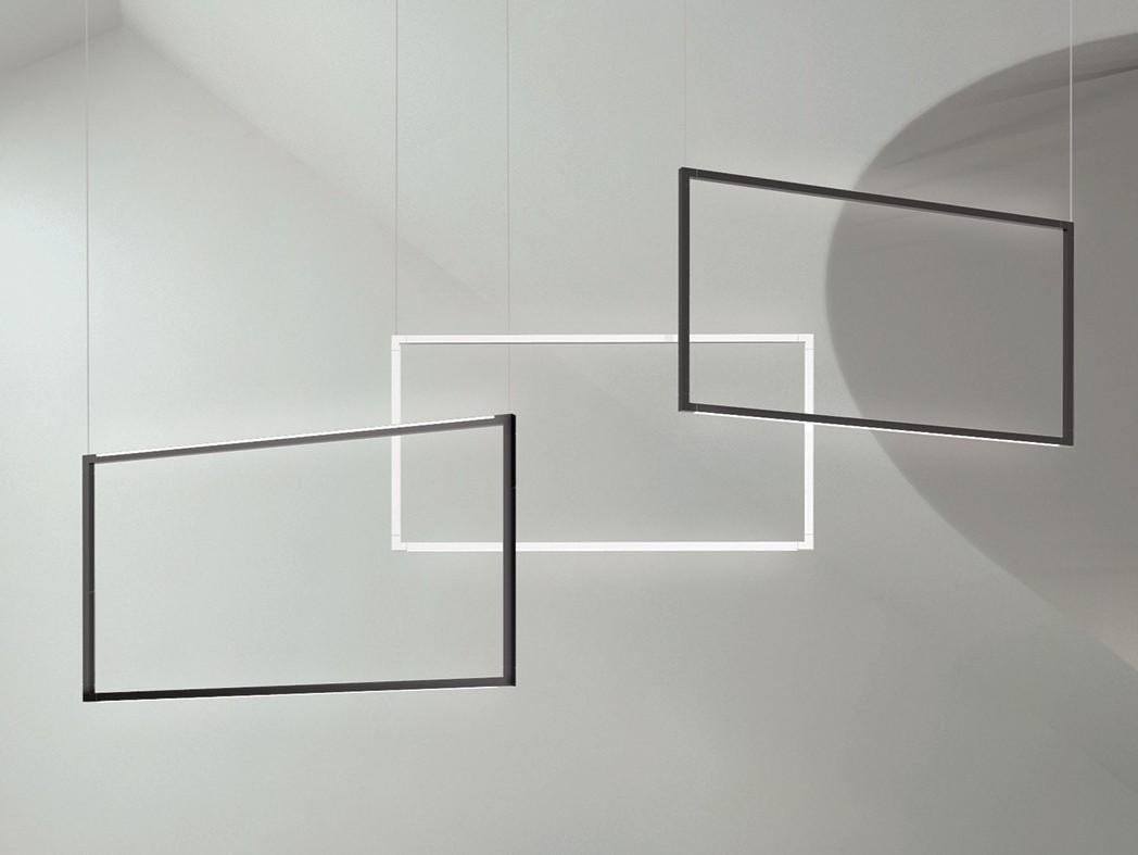 SPIGOLO VERTICAL LED aluminium pendant lamp