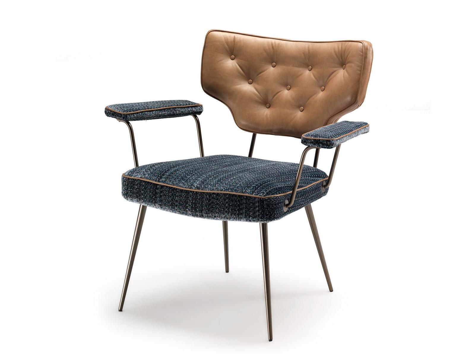 TWIGGY Upholstered chair with armrests