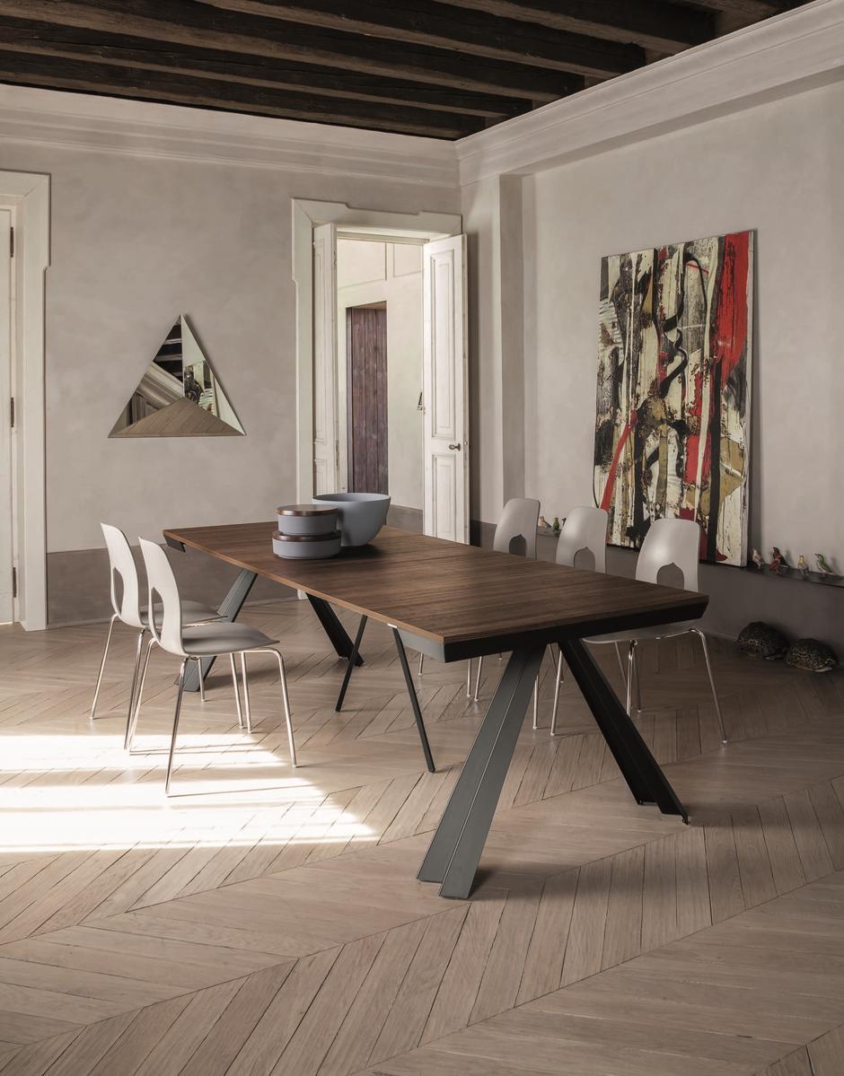 VENTAGLIO Melamine-faced chipboard console table / table