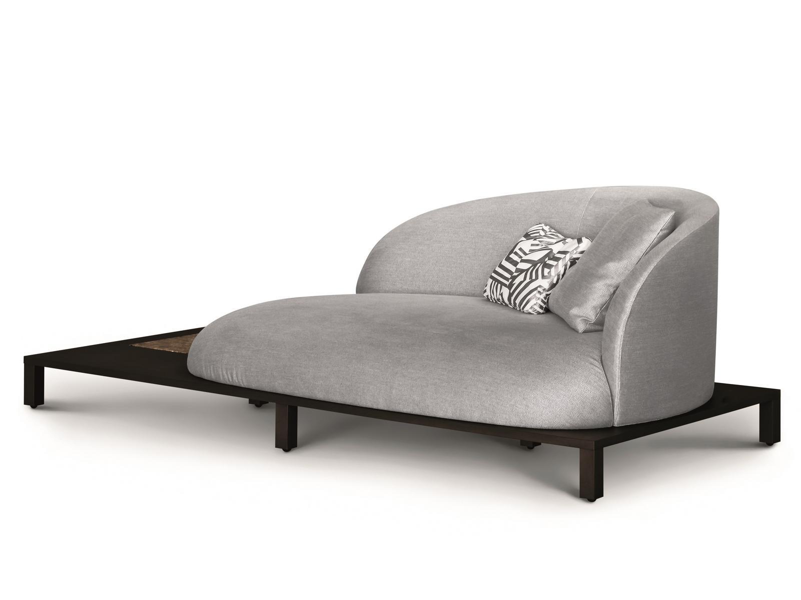 BONSAI - WOODEN BASE Fabric sofa