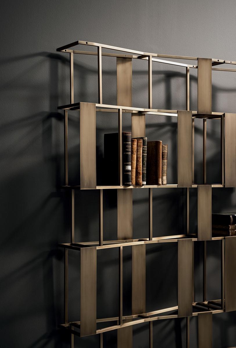 RAFIKI Open double-sided metal bookcase RAFIKI Open double-sided metal bookcase