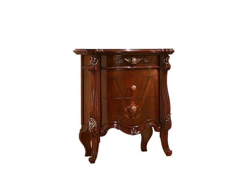 PRESTIGE Wooden bedside table with drawers