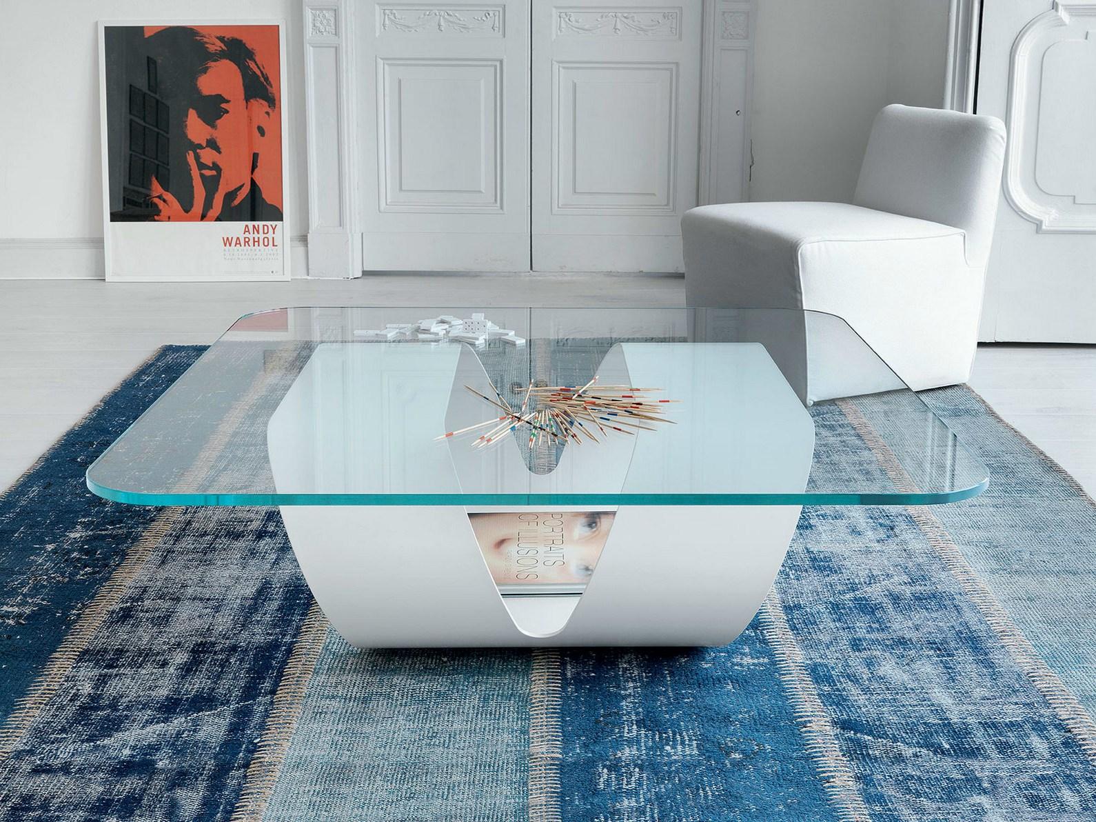 RING Glass coffee table