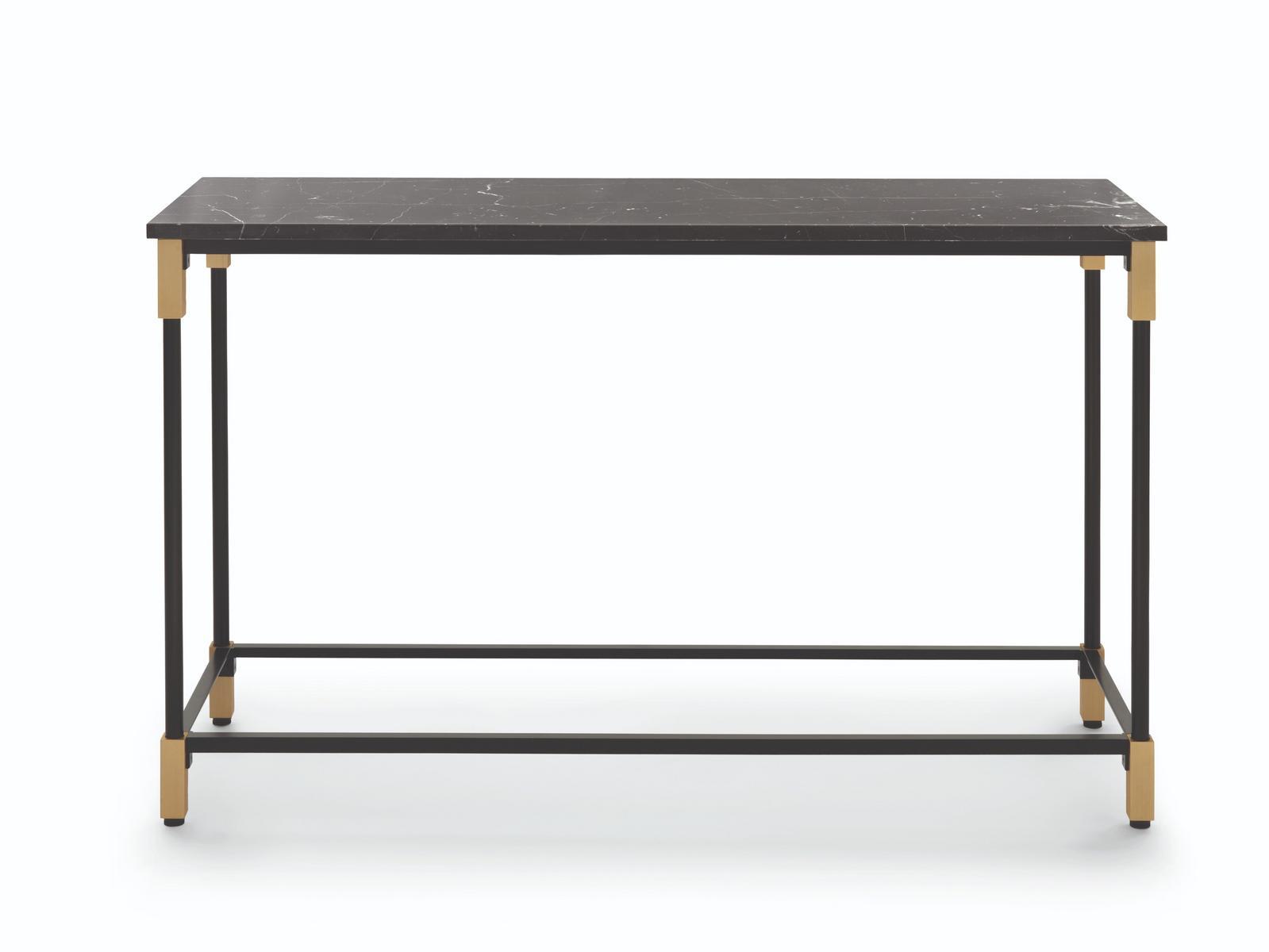 MATCH Rectangular marble console table