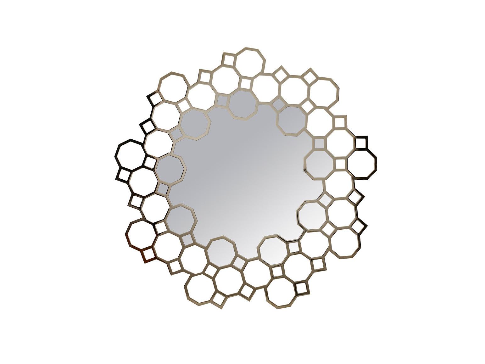 JENNY Round wall-mounted metal mirror