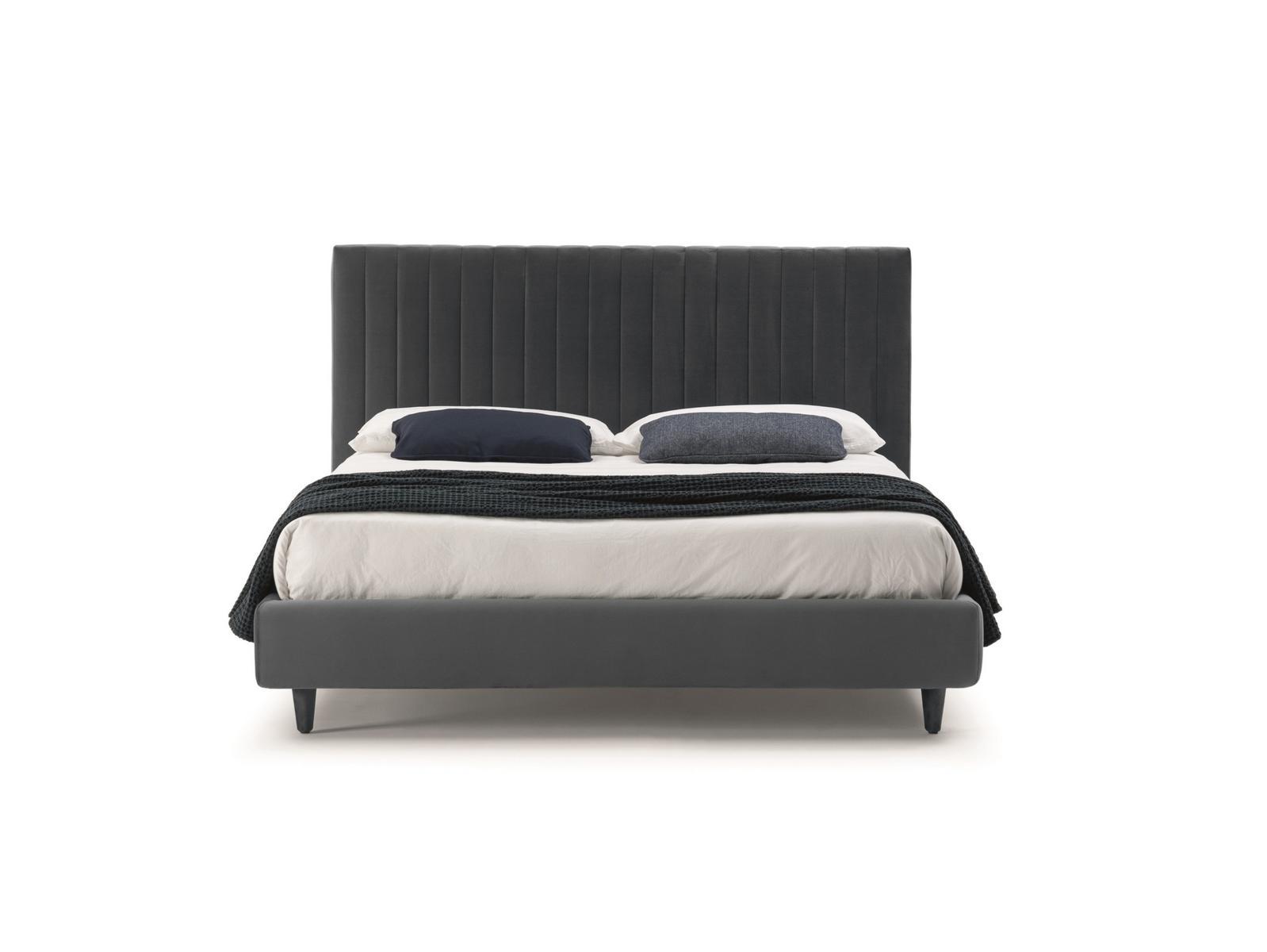 CLAY MAISON Double bed with upholstered headboard