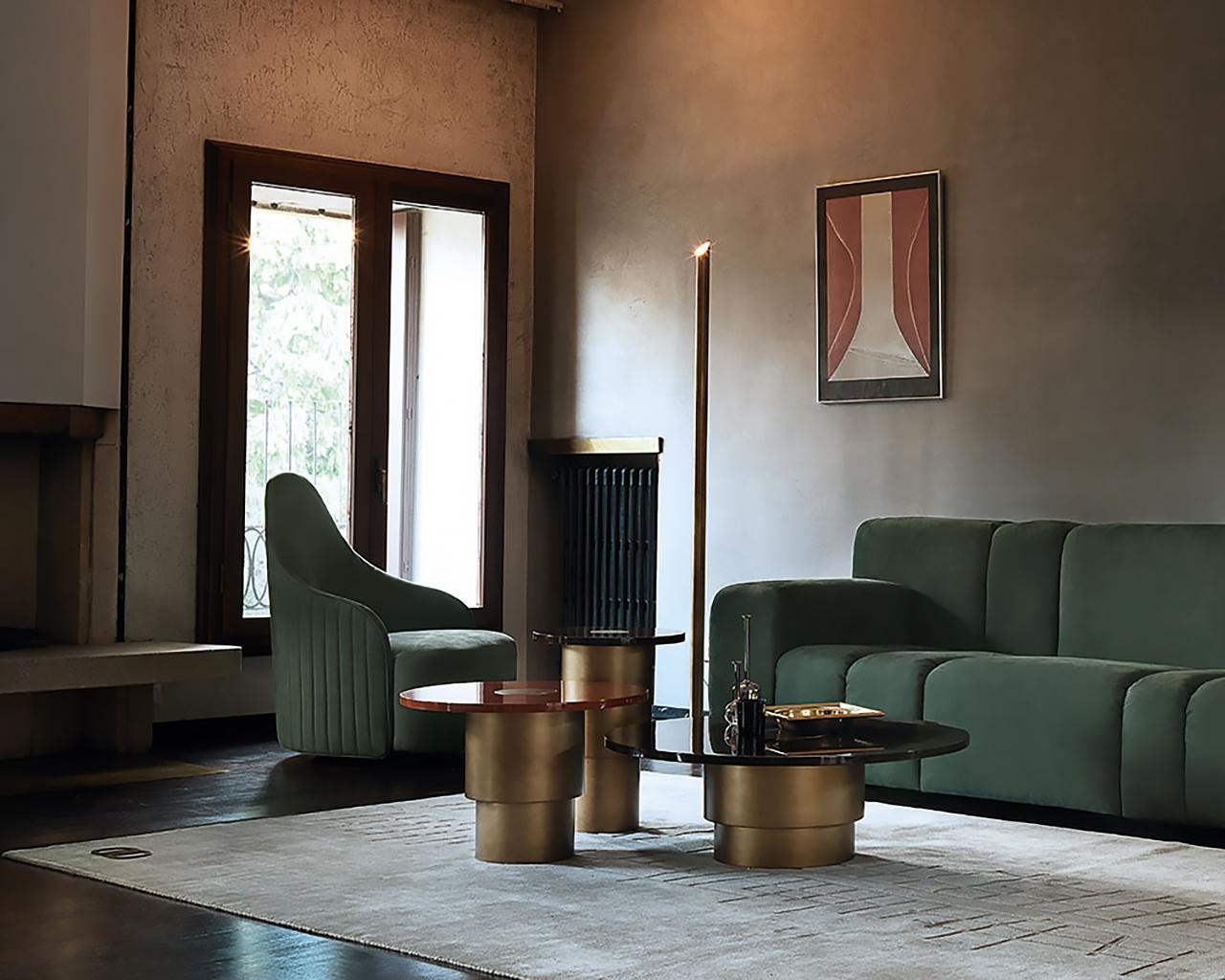 RONDÒ Round wood coffee table