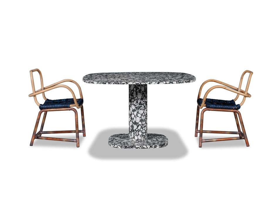 MATERA Square marble table