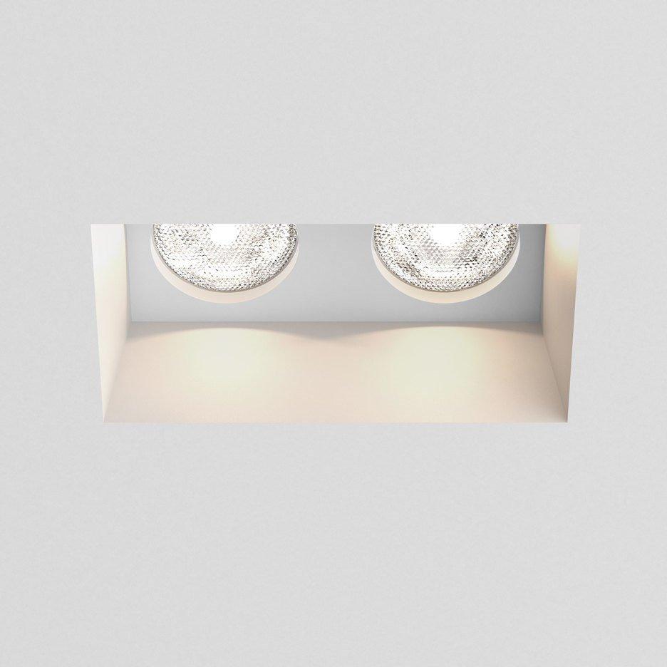 BLANCO TWIN LED multiple recessed plaster spotlight