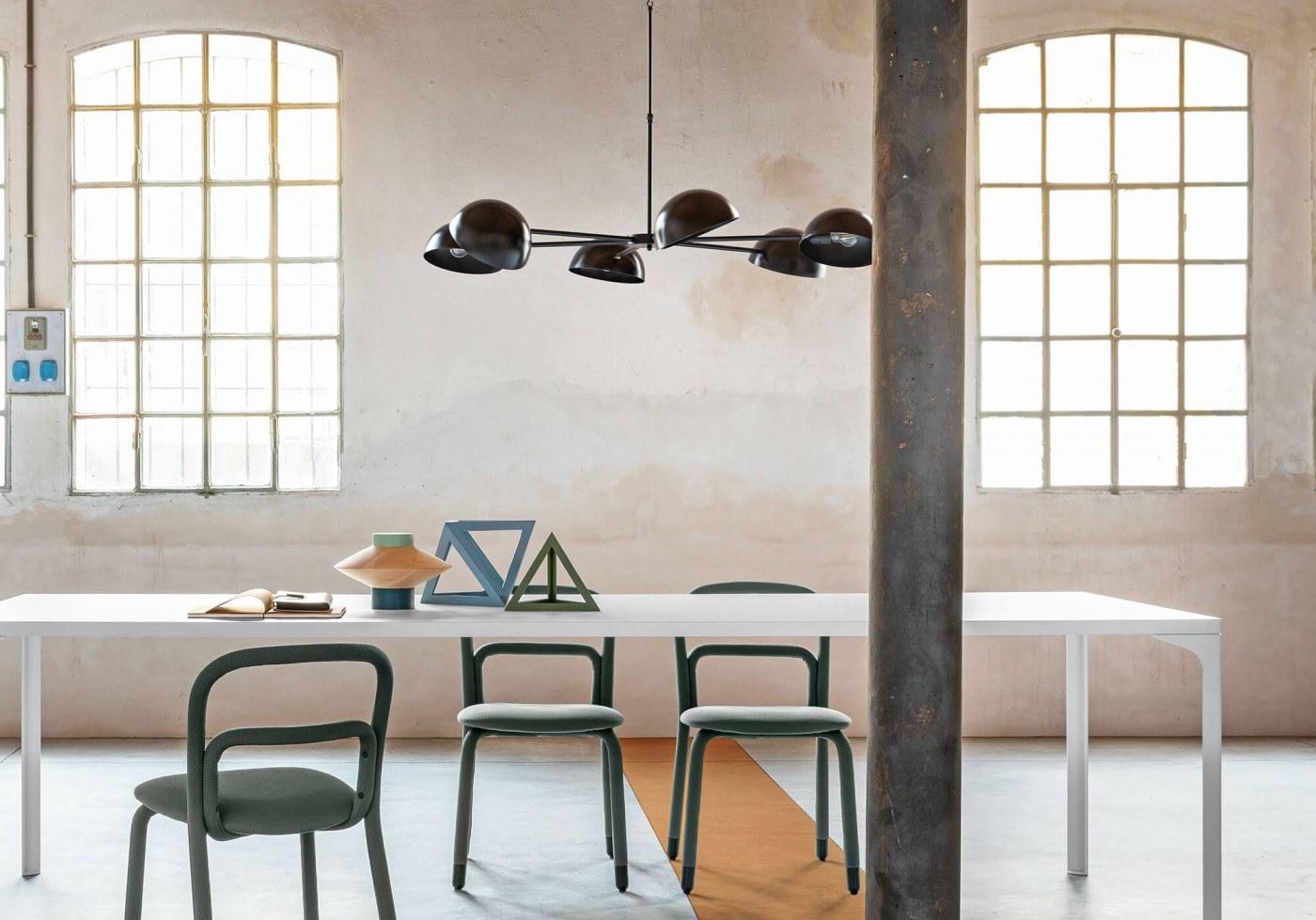 CHARLOTTE Direct-indirect light swivel chandelier