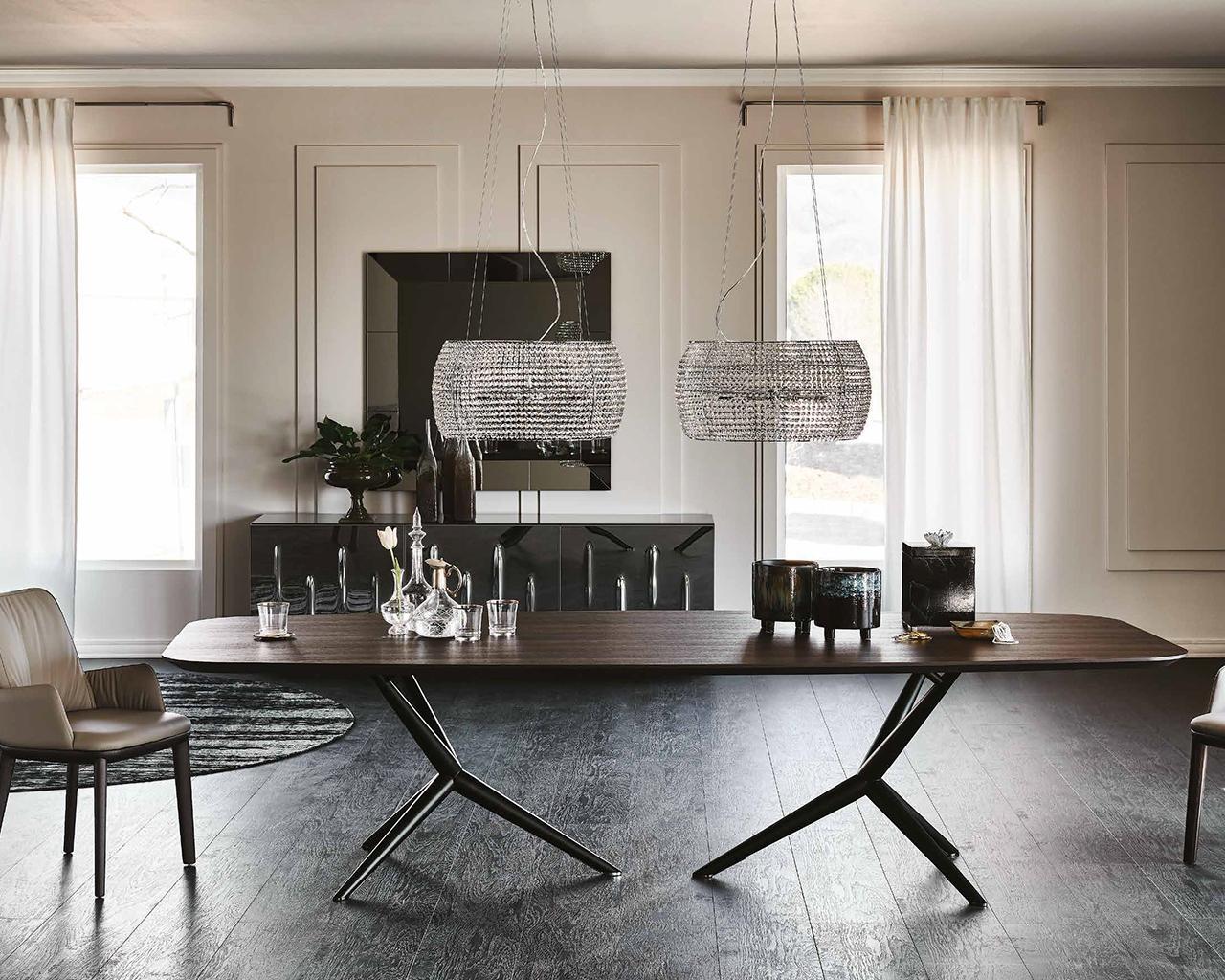 ATLANTIS Oval metal table