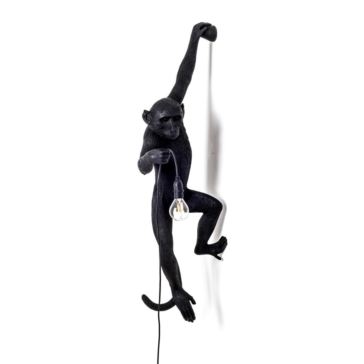 THE MONKEY LAMP BLACK HANGING LED resin wall lamp