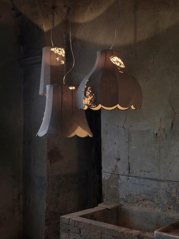LIFE Denim fabric pendant lamp