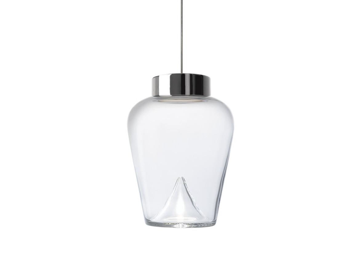 AELLA THIN S LED blown glass pendant lamp