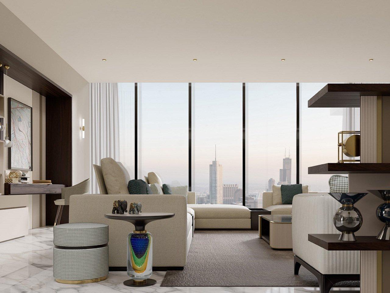 PR.680 Corner sectional fabric sofa