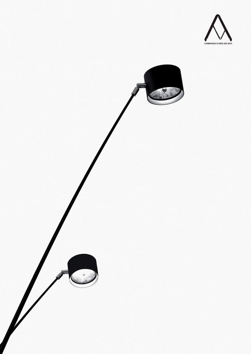SAMPEI LED adjustable floor lamp with dimmer