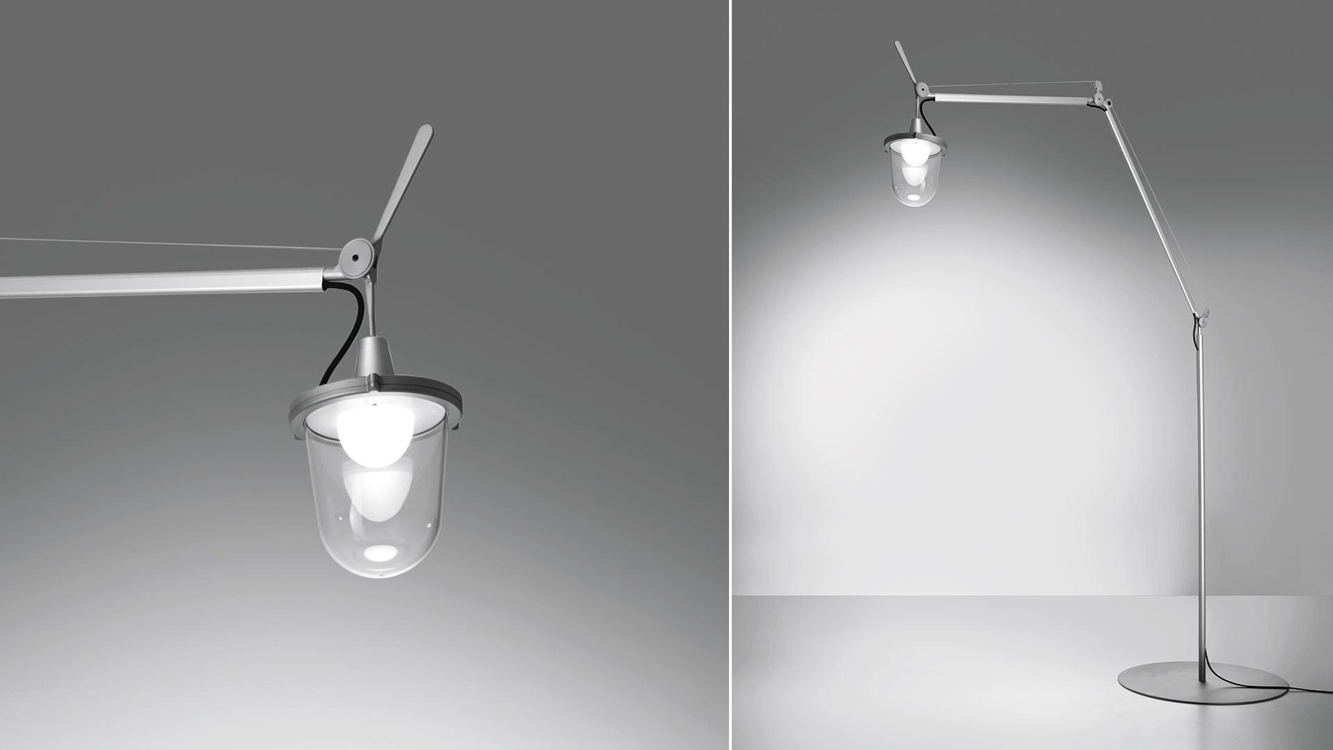 TOLOMEO LAMPIONE OUTDOOR FLOOR LED adjustable aluminium floor lamp