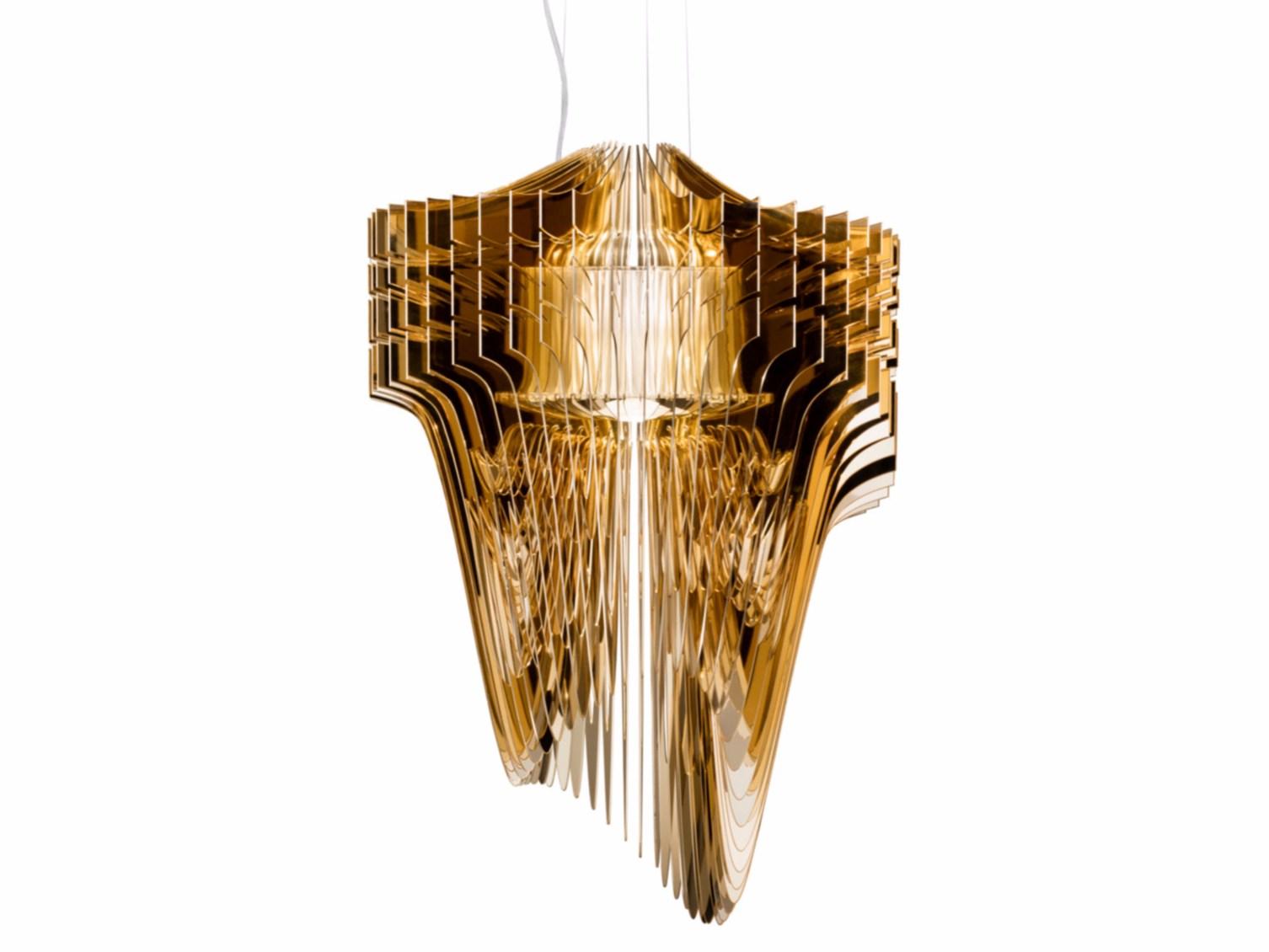 ARIA GOLD LED Lentiflex® and Cristalflex® pendant lamp