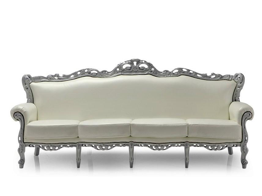 BAROKKO Upholstered 4 seater leather sofa