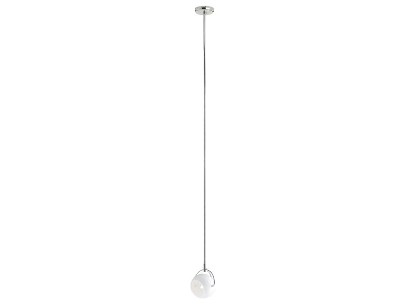 BELUGA WHITE Chrome plated pendant lamp