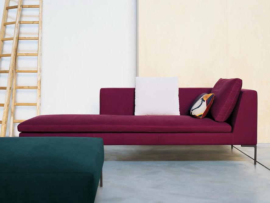 CHARLES Upholstered fabric day bed