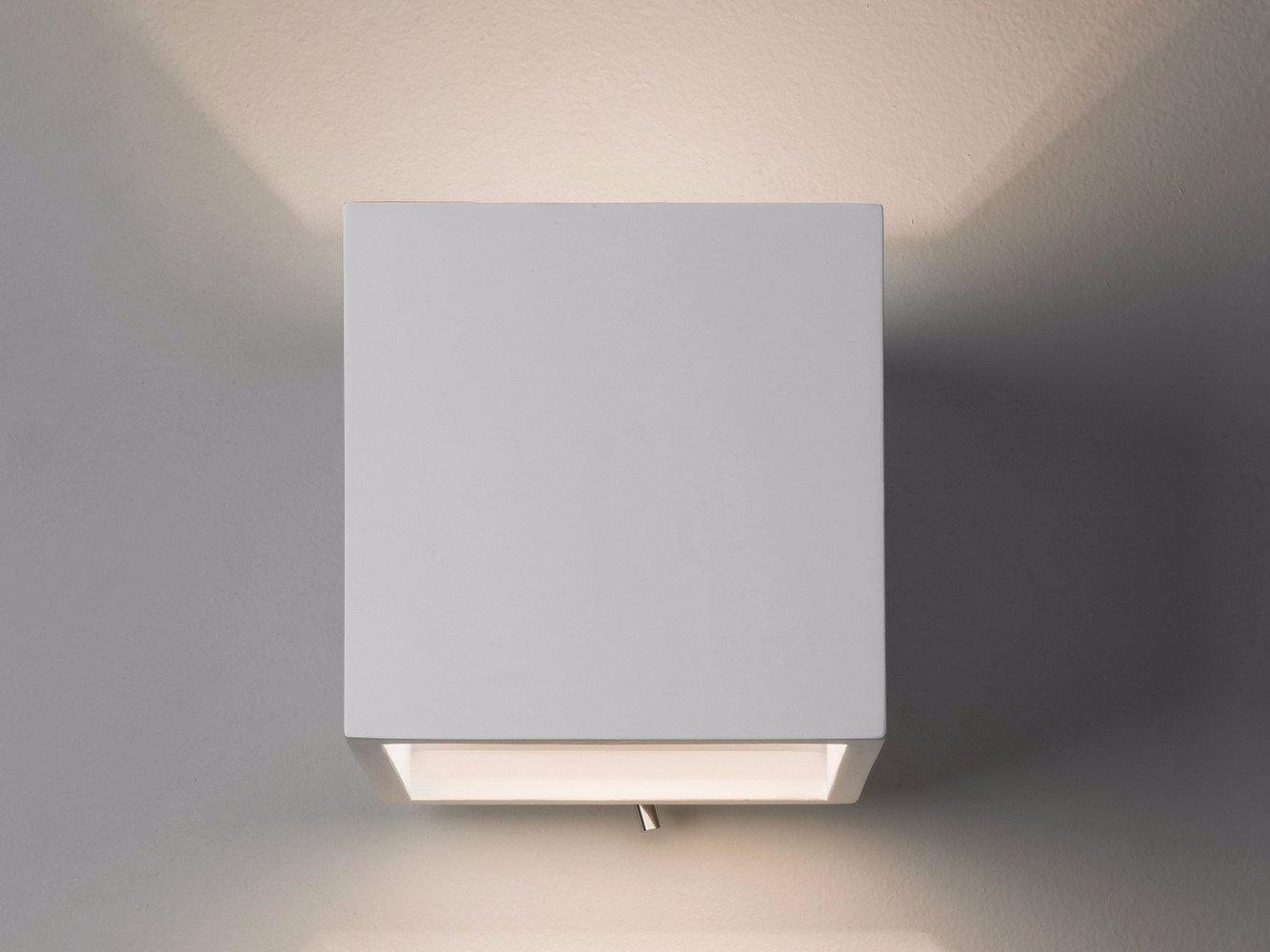 PIENZA Plaster wall light with dimmer