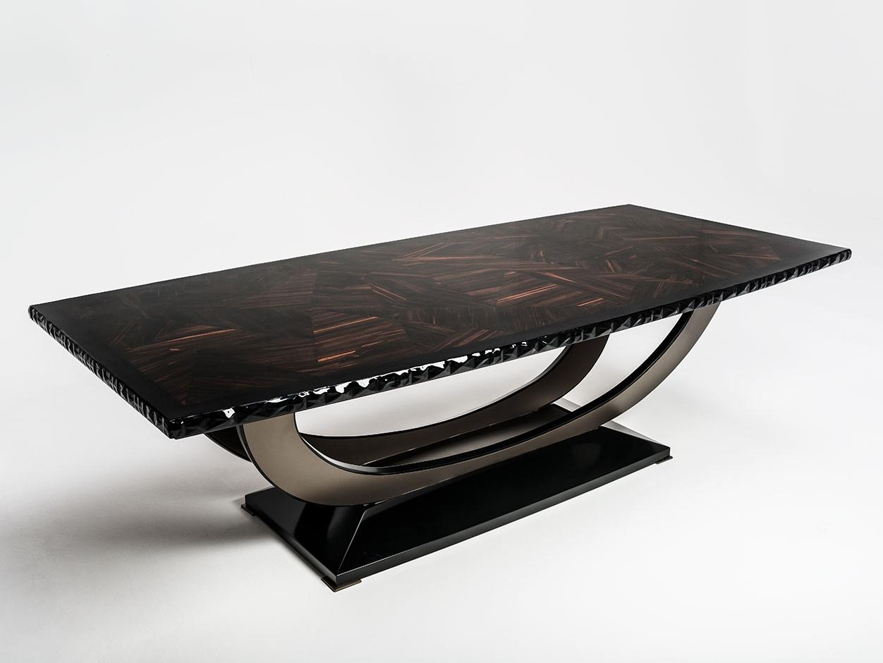 PONTECORVO Rectangular wood veneer table