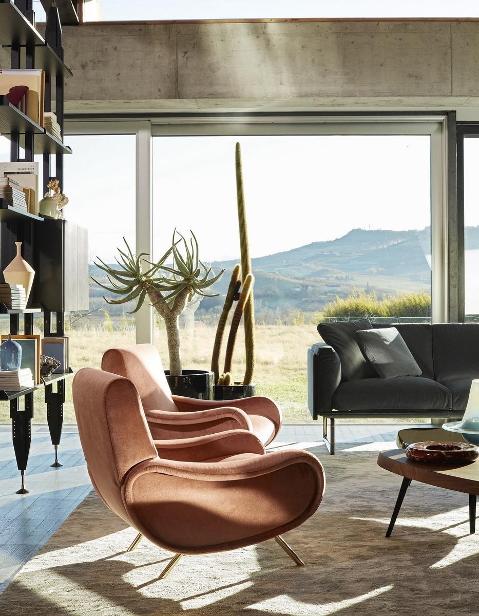 720 LADY Fabric armchair