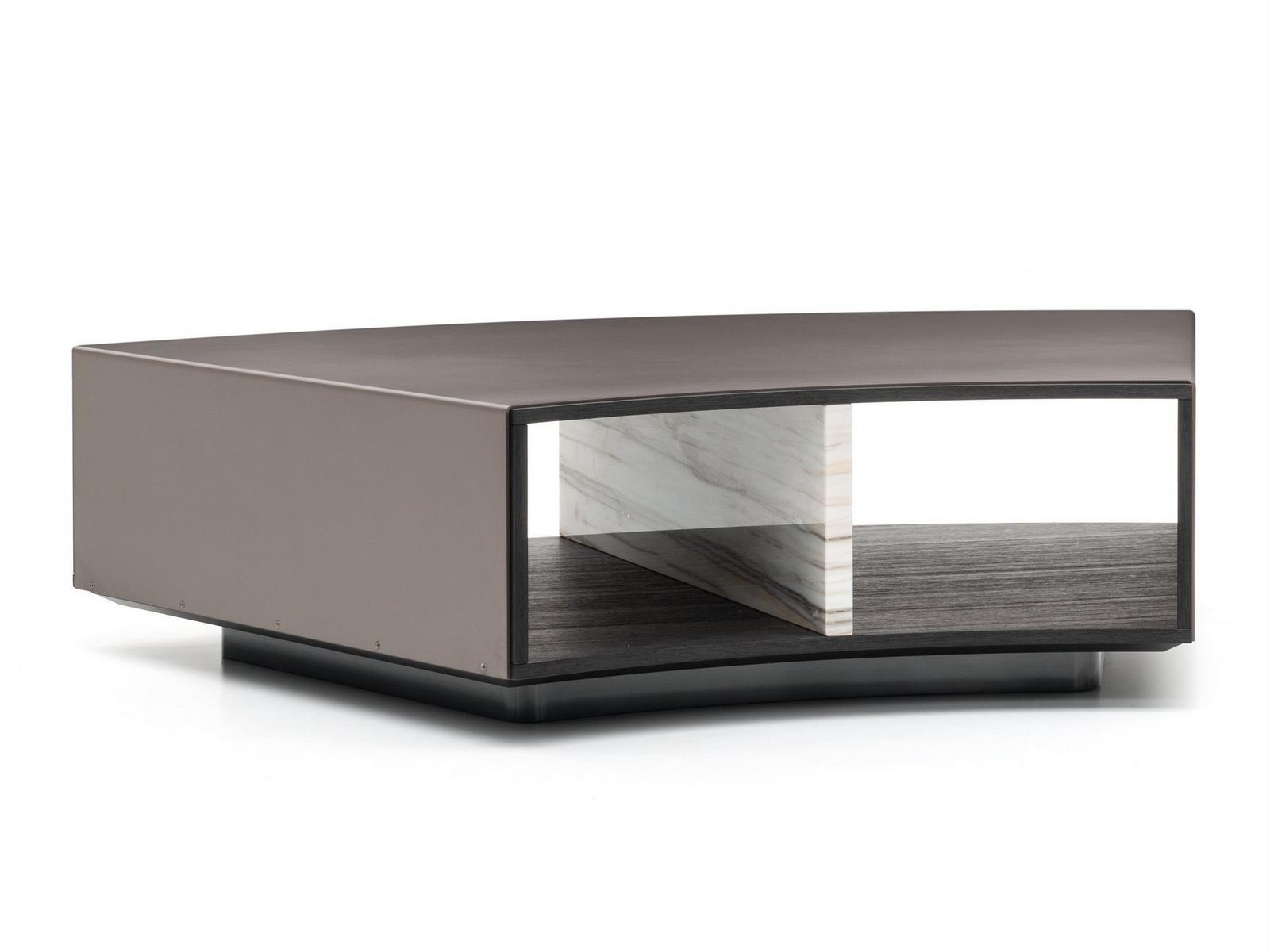 AMBER Low coffee table with storage space