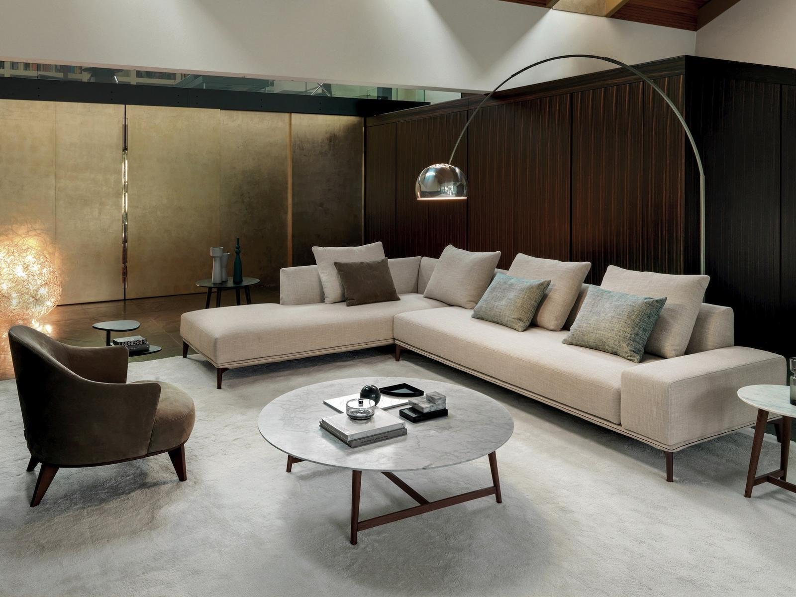 OVERPLAN Sectional fabric sofa with chaise longue OVERPLAN Sectional fabric sofa with chaise longue