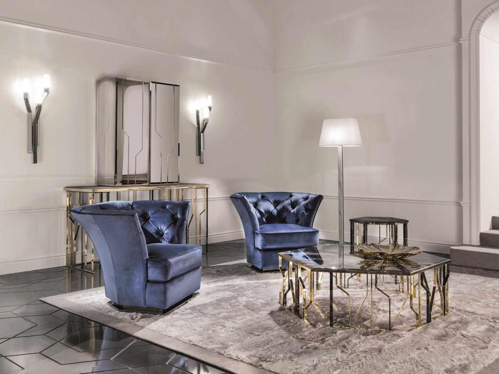 SAKI Nabuk armchair