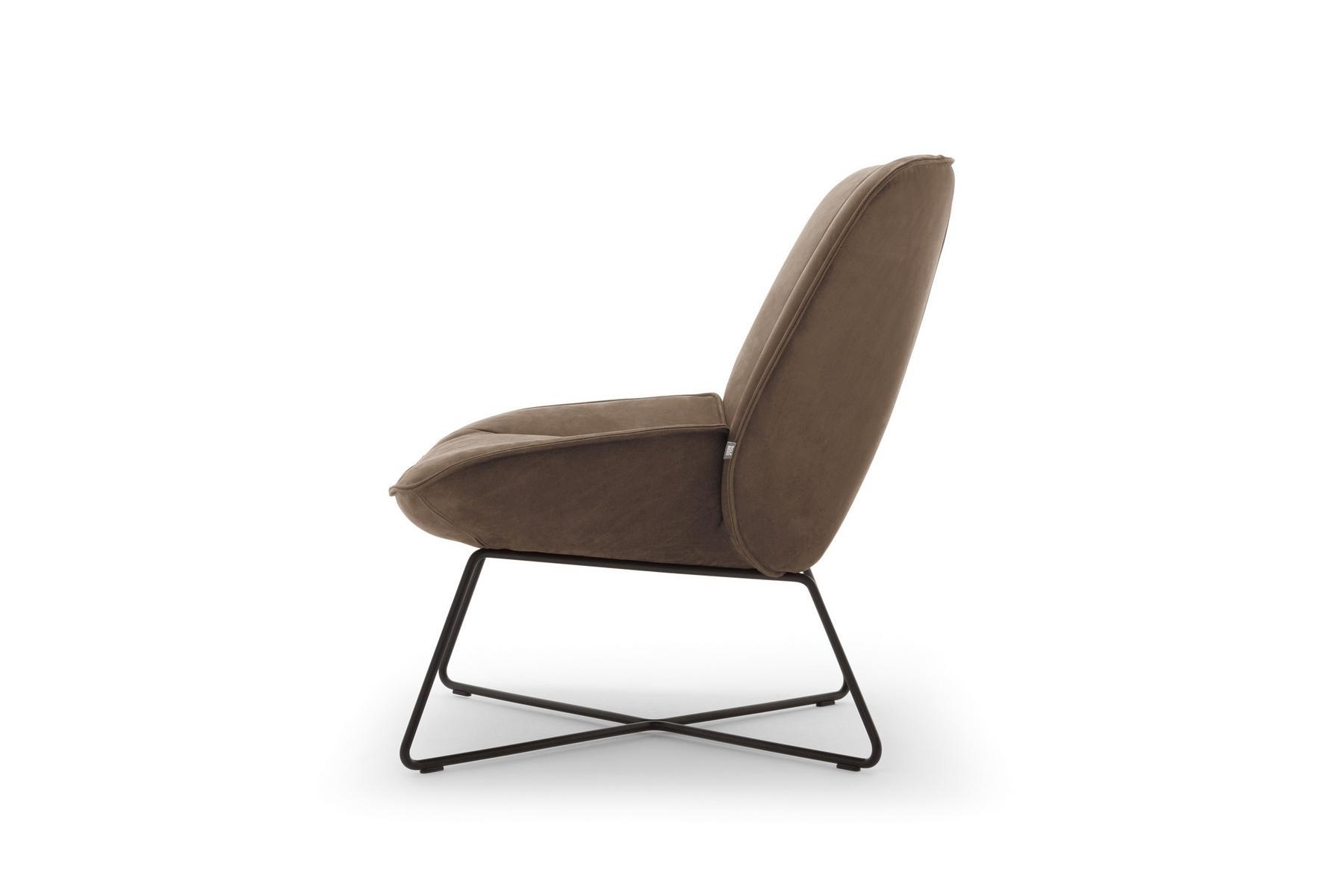 383 Upholstered leather armchair