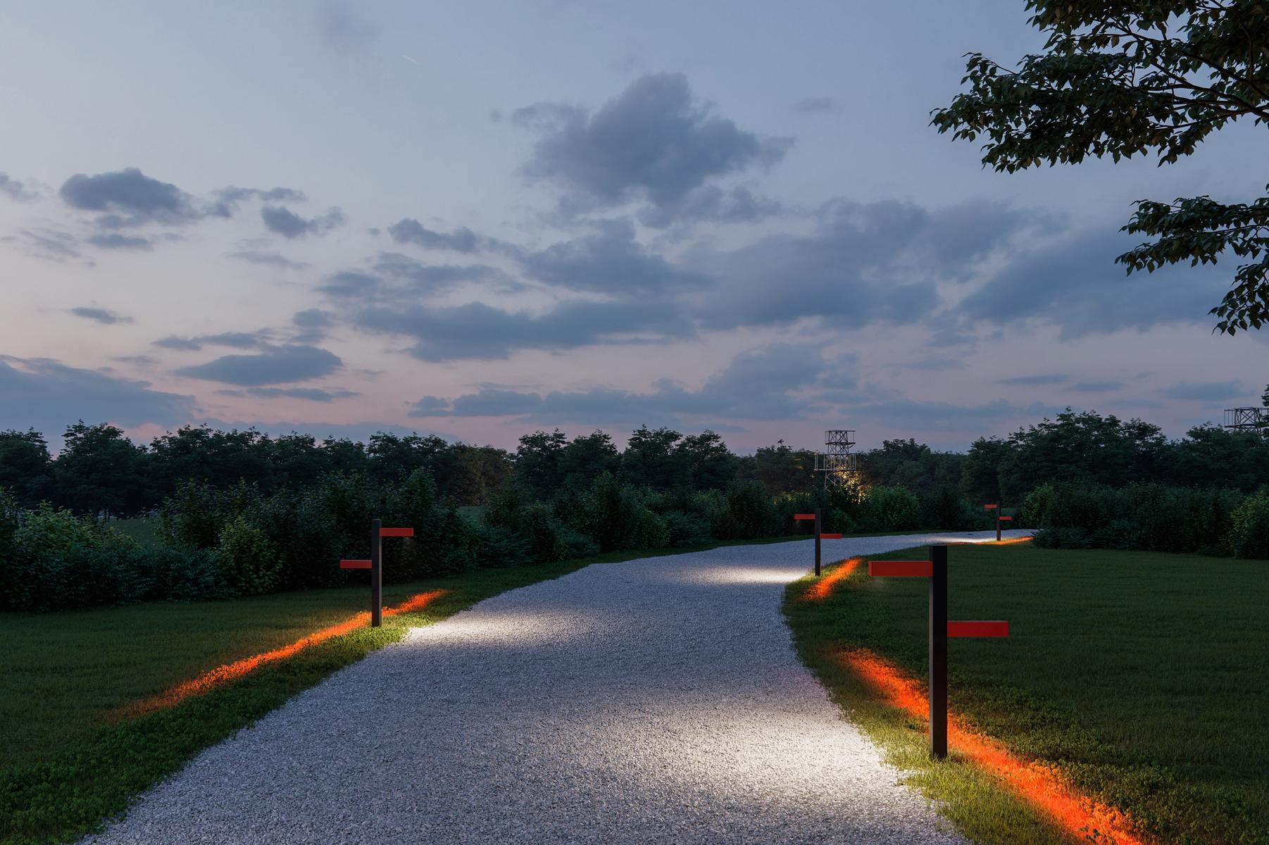 WALKING Aluminium bollard light