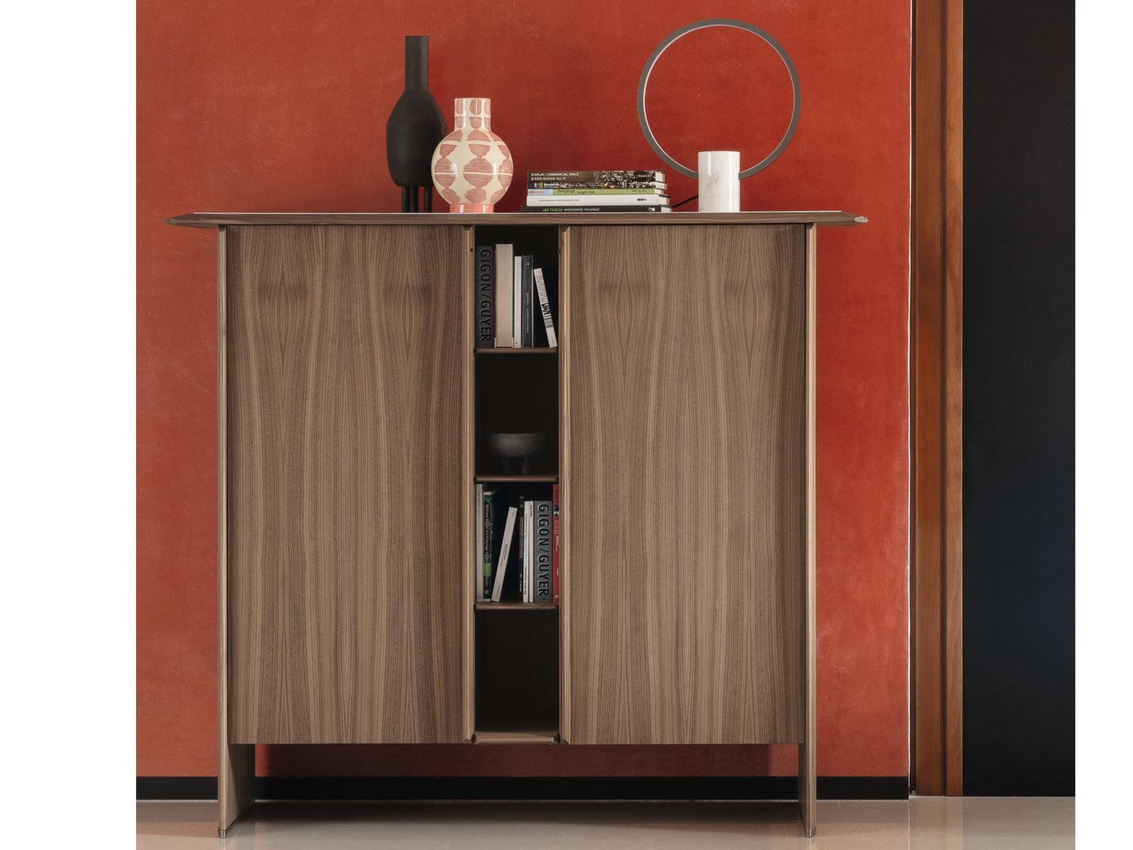 TAMOK Walnut highboard with doors