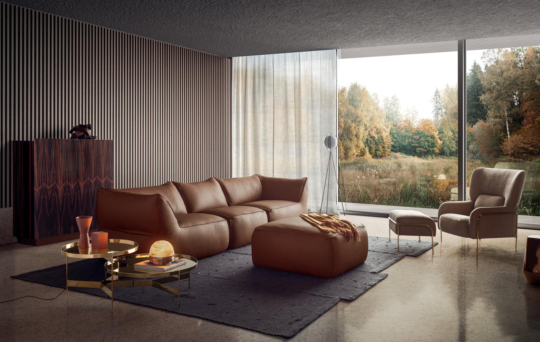 EDEN Modular leather sofa