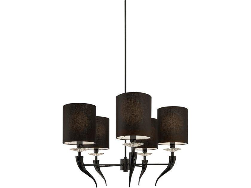 LOVING ARMS H5 Metal pendant lamp with crystals