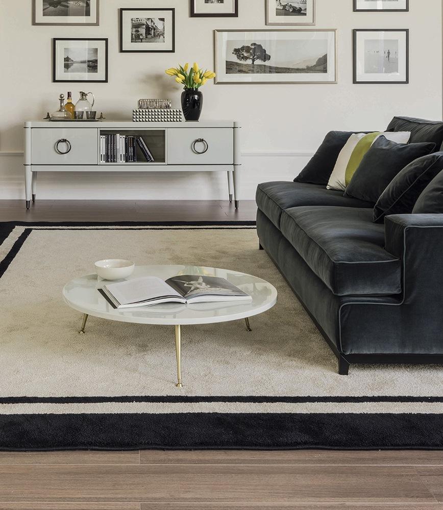 CAMELIA Triangular wood coffee table