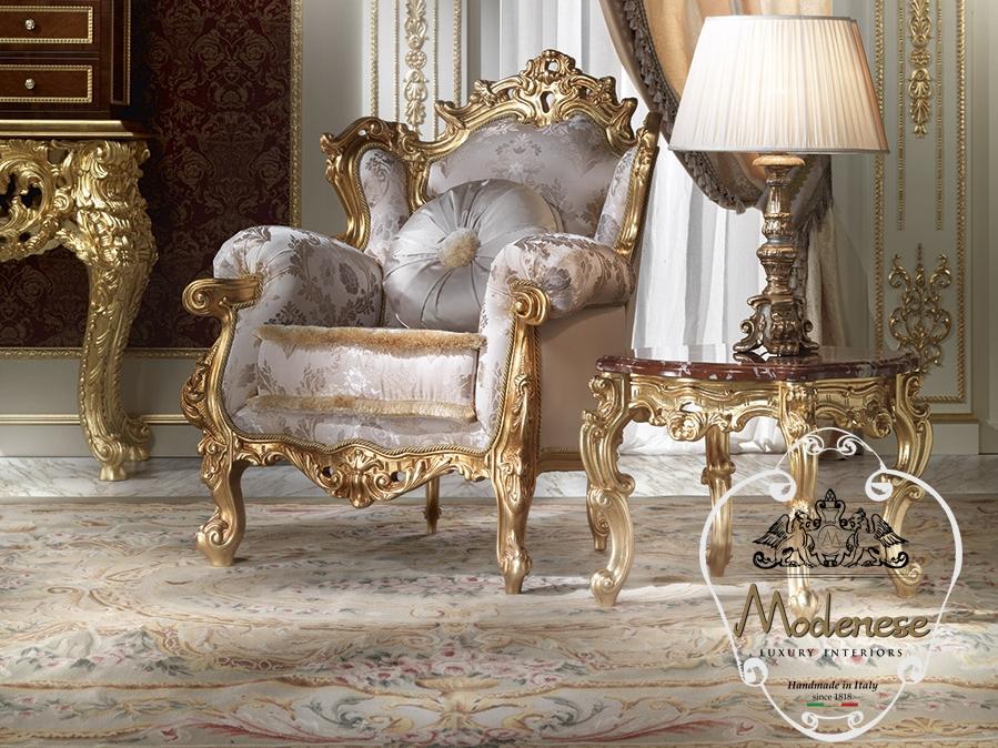14406 Fabric armchair with armrests