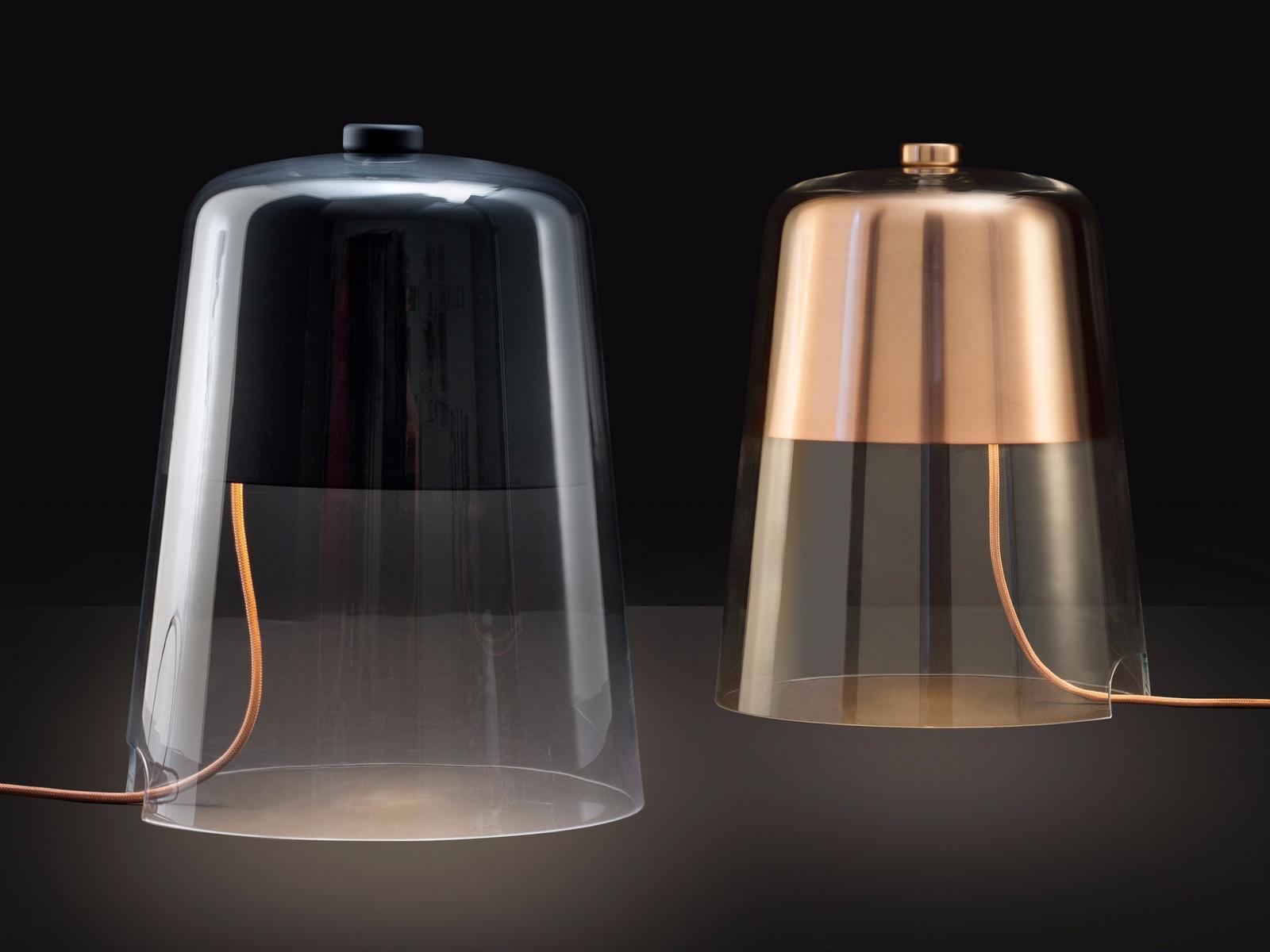 SEMPLICE - 226 Blown glass table lamp with dimmer