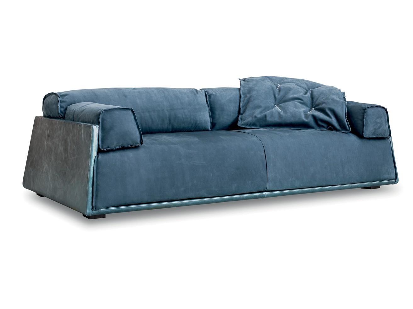HARD & SOFT SLIM Leather sofa
