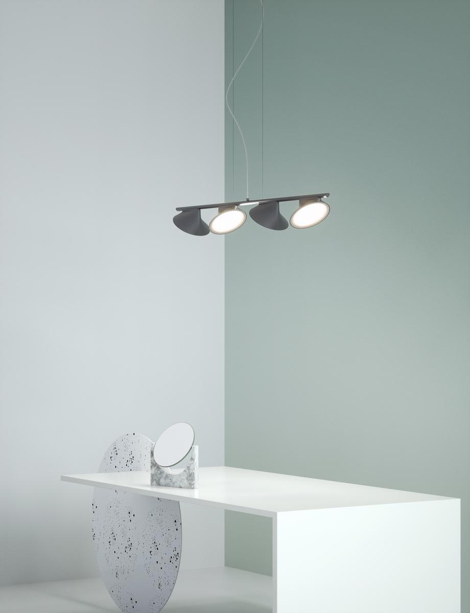 ORCHID LED direct light aluminium pendant lamp