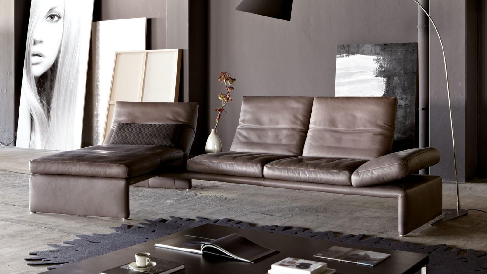 RAOUL Sectional nabuk sofa