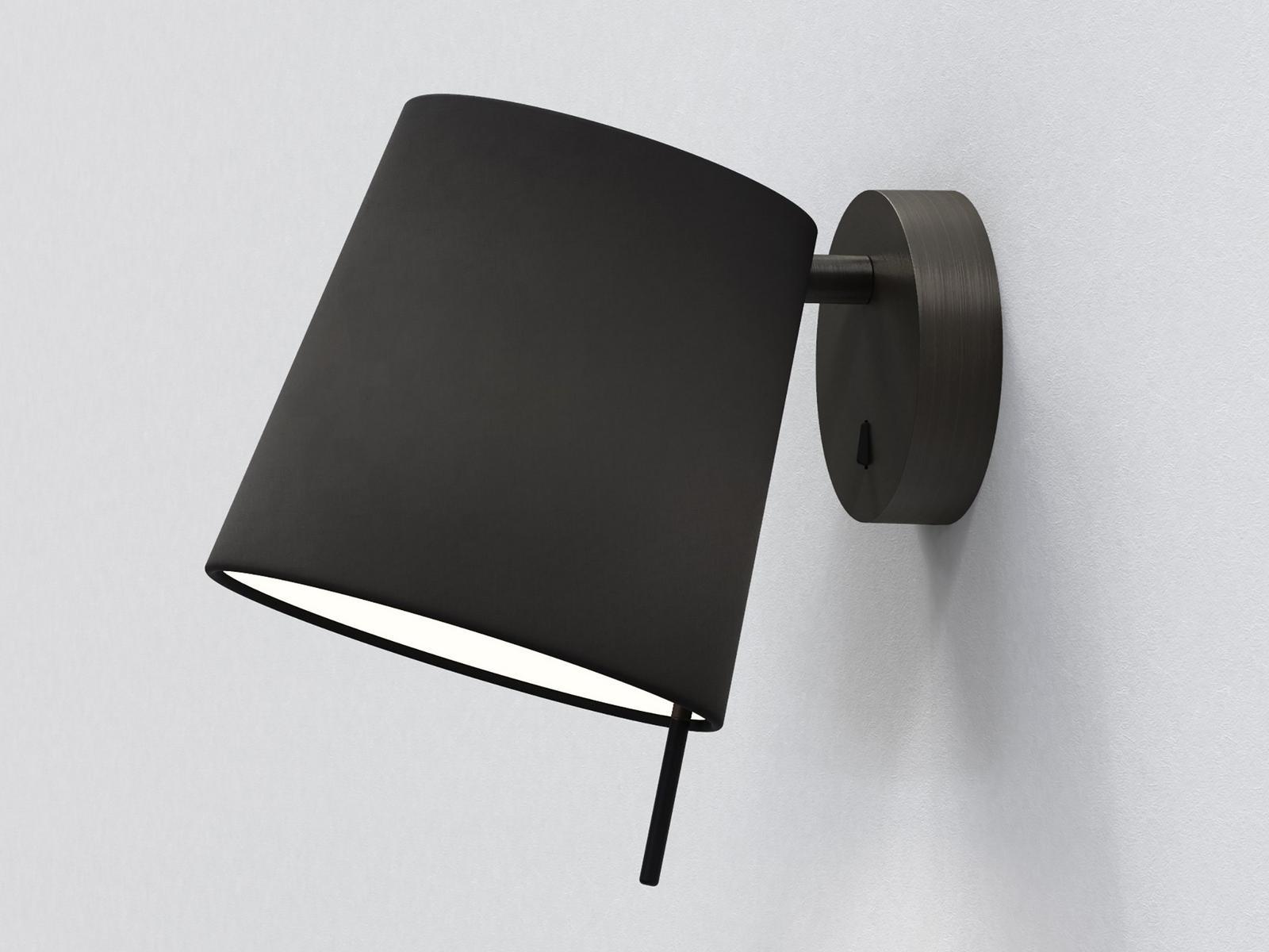 MITSU LED adjustable fabric wall light