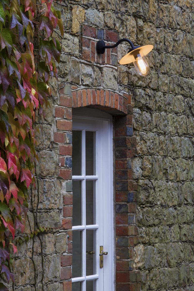 DAFNI Steel outdoor wall lamp with dimmer